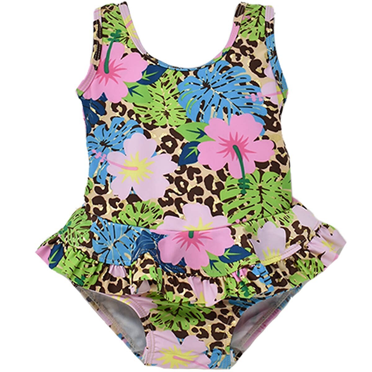 Flap Happy Stella Swimsuit - Cheetah Blooms
