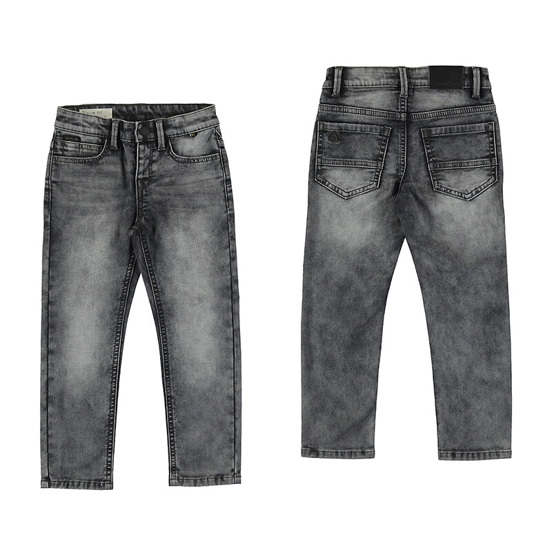Mayoral Boys Gray Soft Denim Jeans 4556