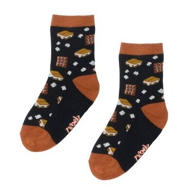 Deux Par Deux Boys Choco-Marshmellow Socks US1*