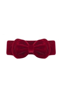 Isobella &amp; Chloe Queen of Hearts Red Velvet Clip 343
