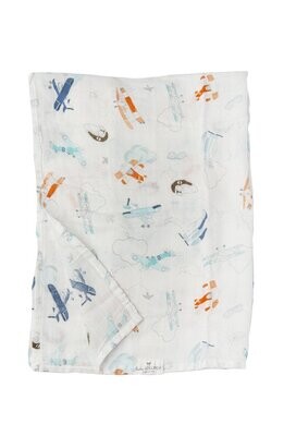Loulou Lollipop Muslin Swaddle- Born To Fly