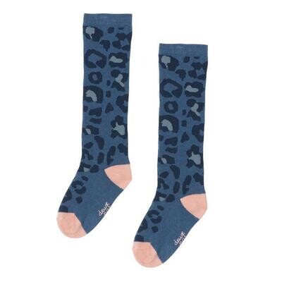 Deux Par Deux Girls Socks Pinky Blue OIS*