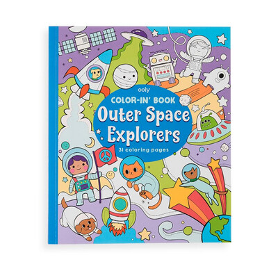 OOLY Color-In Book - Outer Space Explorers