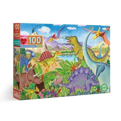 eeBoo Age Of The Dinosaur 100Pc Puzzle