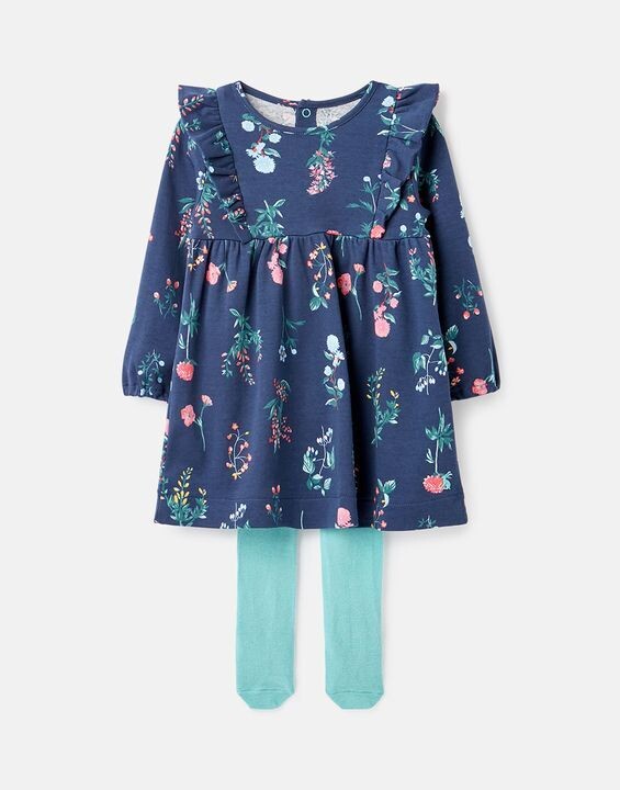 Joules Baby Girls Harleigh Blue Floral 2pc Set 386