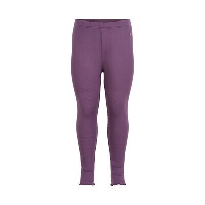 Minymo Girl Purple Rib Leggings 121576*