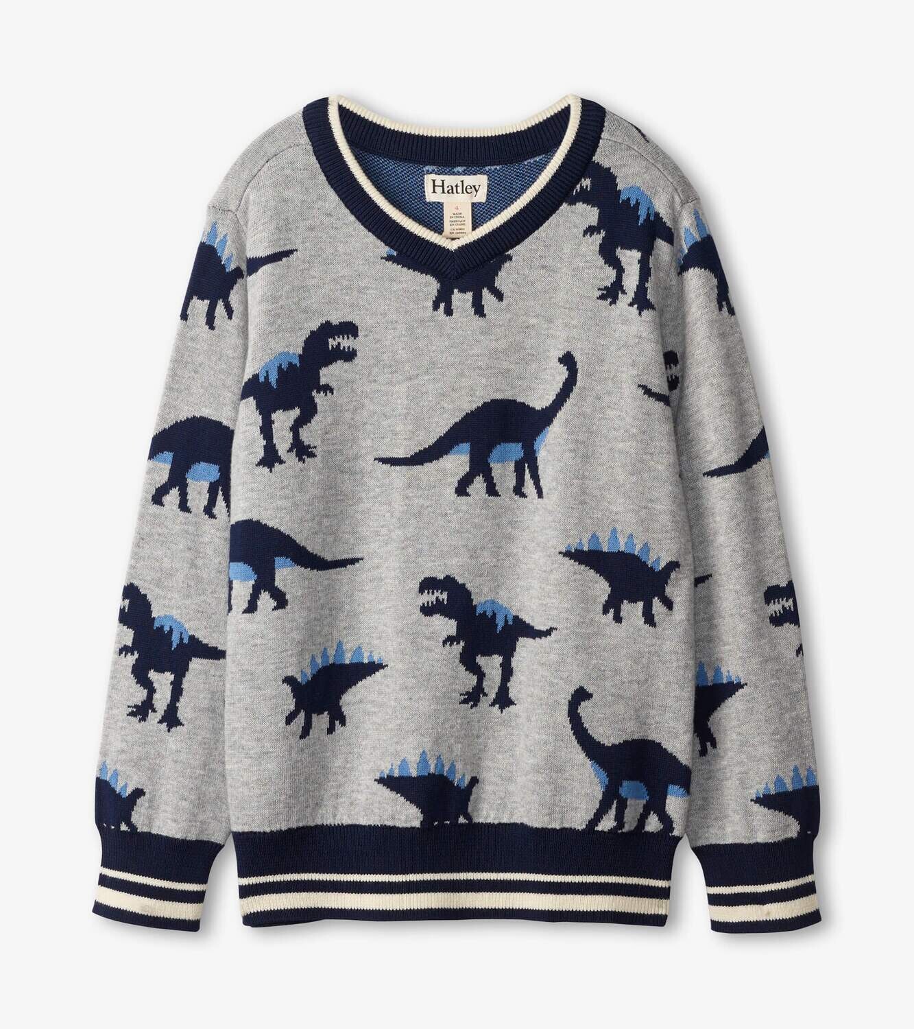 Hatley Boys Dino Herd V-Neck Sweater 1151