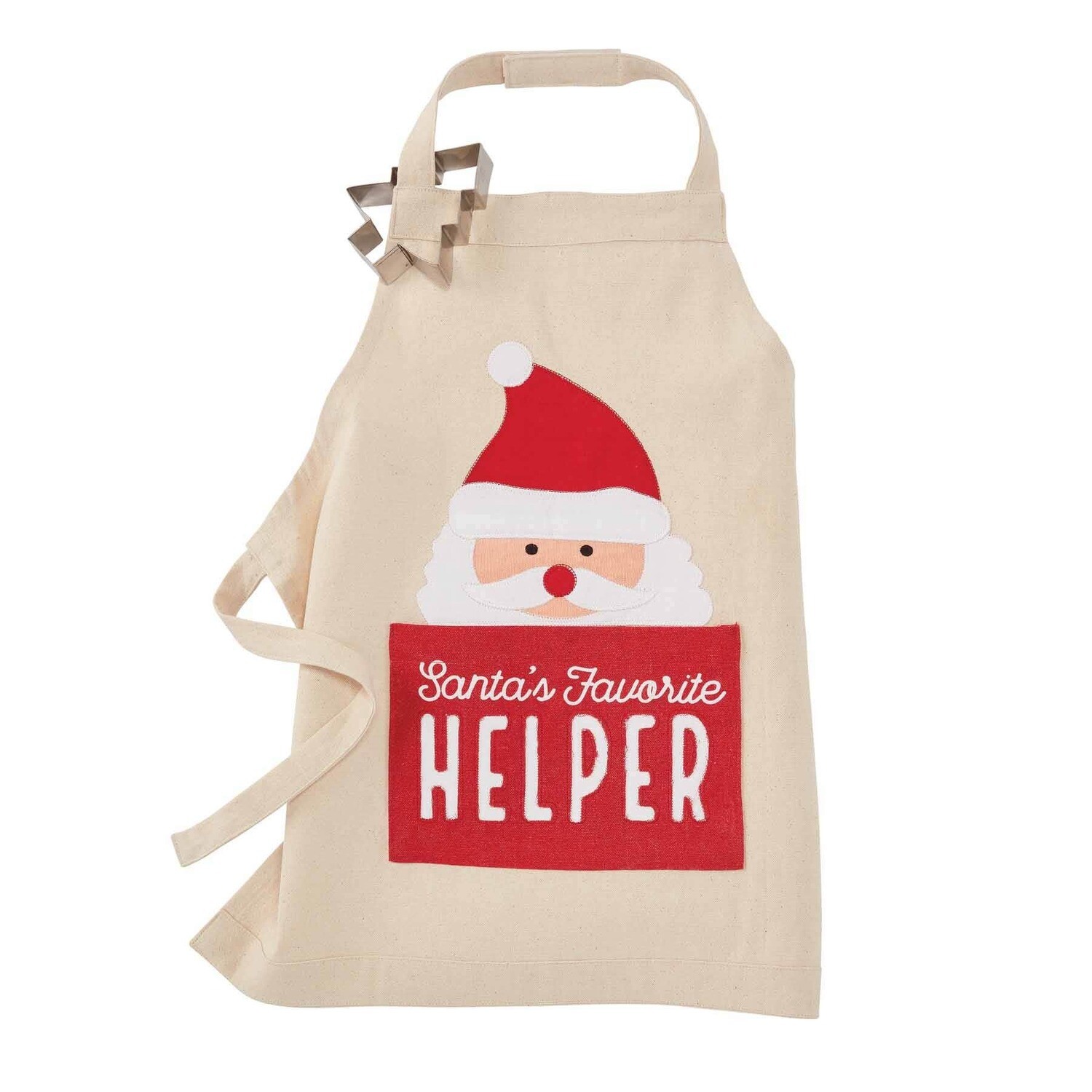 Mud Pie Santa Apron With Cookie Cutter