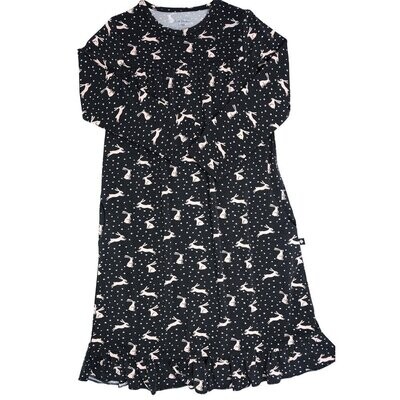 Sweet Bamboo Boho Dress- Night Bunny*