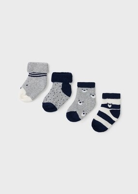 Mayoral Baby Boy Navy 4 Pc Socks Sets 9421*