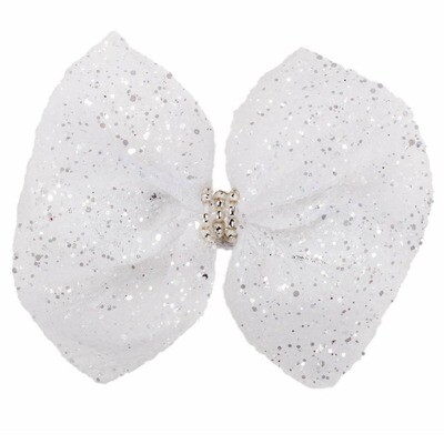 No Slippy Hair Clippy- Madi- White 3&quot;*