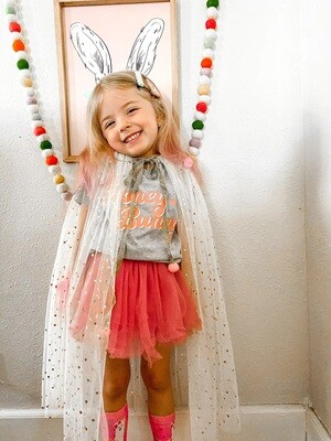 Sweet Wink Rose Gold Cape- Kids Dress Up Cape- Costume Cape