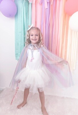 Sweet Wink Rainbow Cape- Kids Dress Up Cape- Costume Cape