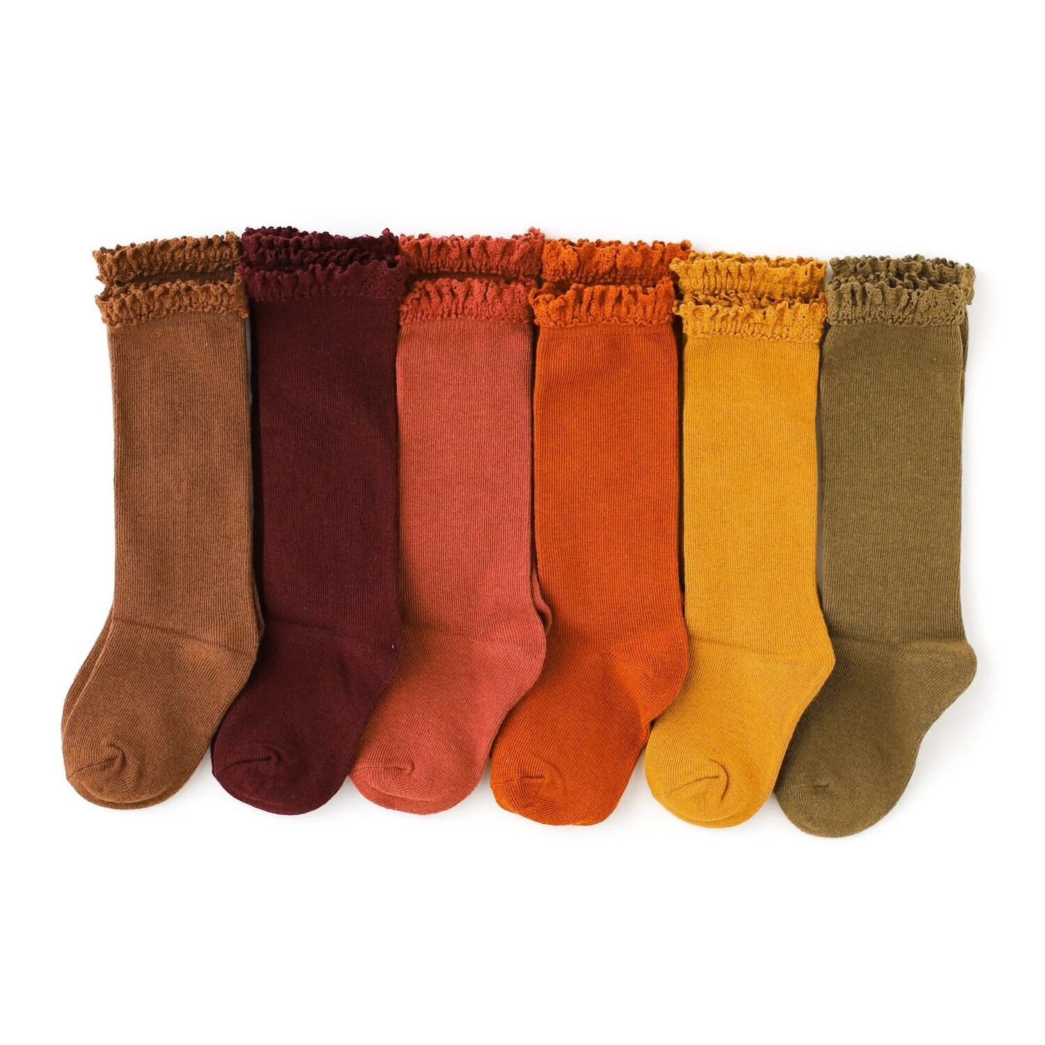 Little Stocking Fall Lace Top Socks*