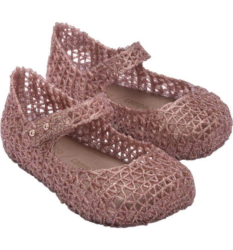 Mini Melissa Mini Campana -Rose Glitter*