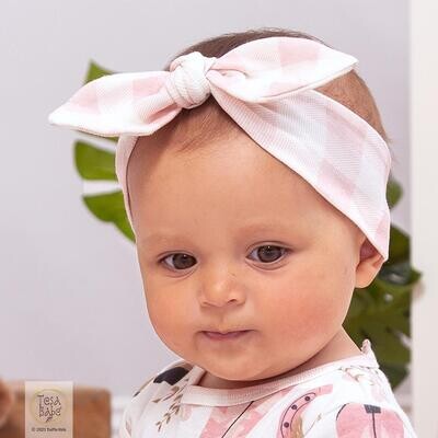 Tesa Babe Pink Gingham Headband One Size