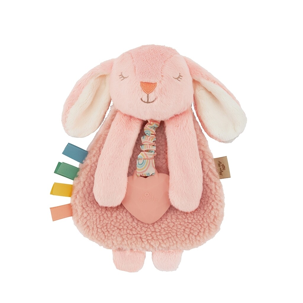 Itzy Ritzy Lovey Bunny With Silicone Teether Toy
