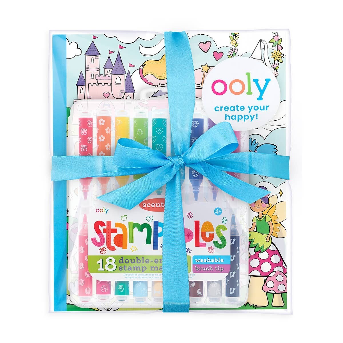OOLY Princess & Fairies Stampables Coloring Pack