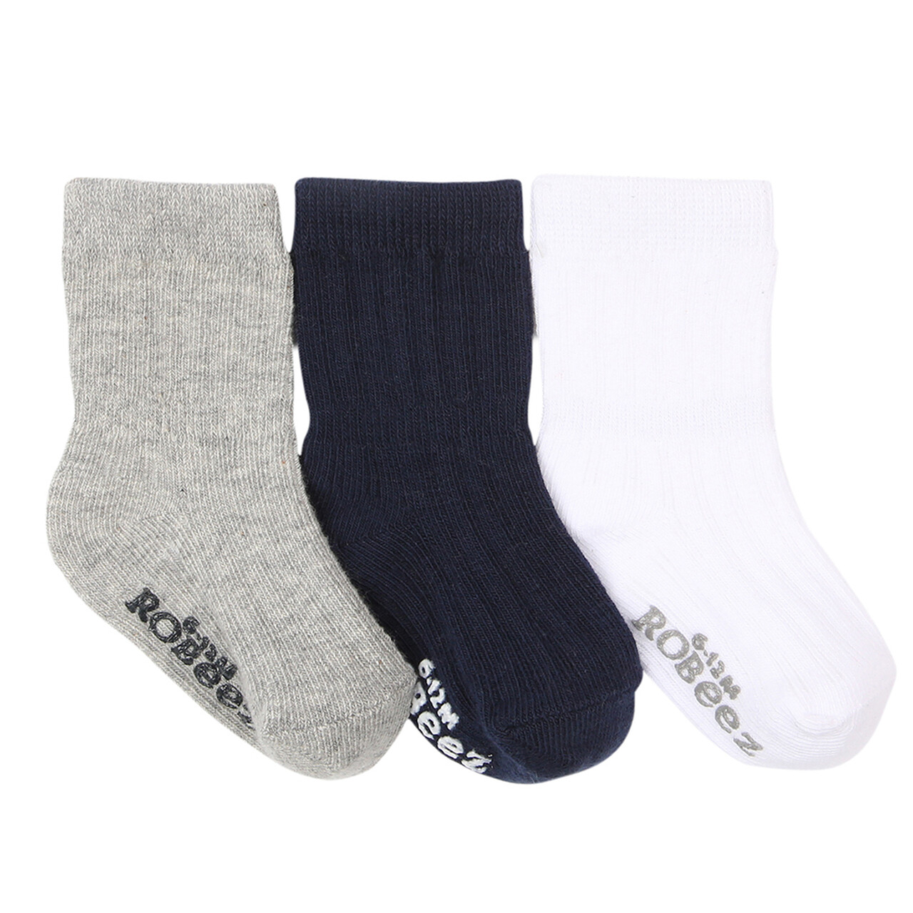 Robeez Baby Boys Basic Socks 3-Pk 3149312