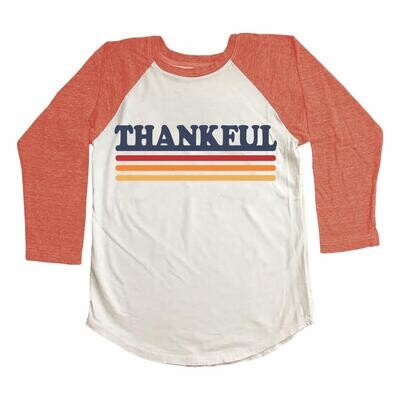 Tiny Whales S/S Raglan Tee Thankful*