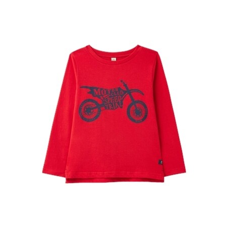 Joules Boys Finlay Red Motorbike Shirt 97