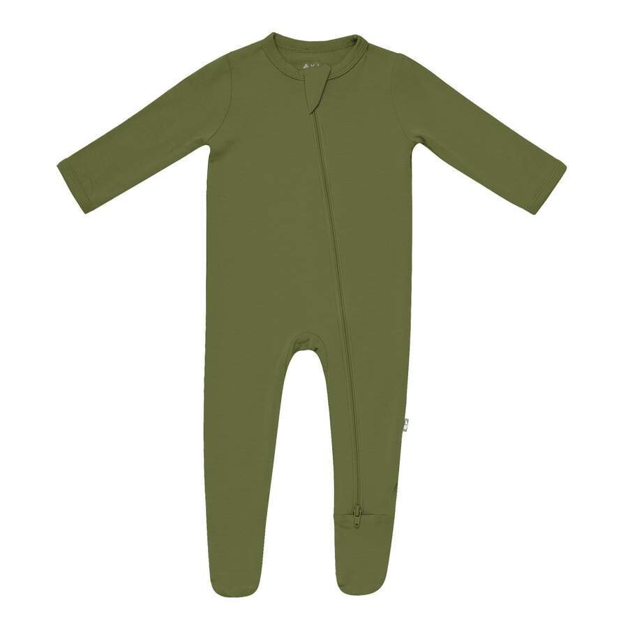 Kyte Zippered Footie-Olive