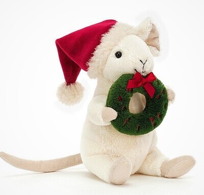 Jellycat Merry Mouse Wreath 7&quot;