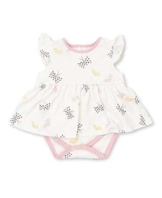 Kissy Baby Girl Butterflies Bodysuit Dress 03I