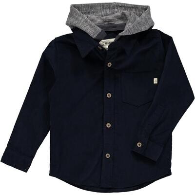 Me &amp; Henry BB/Boy Erin Navy Cord Hooded Shirt 22a*