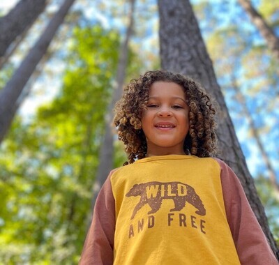 Me &amp; Henry Boys Walhalla Raglan Mustard Tee 40c*