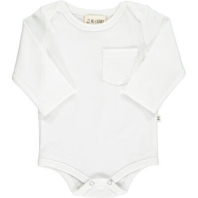 Me &amp; Henry Baby Boys Tellico L/S White Body 00b*