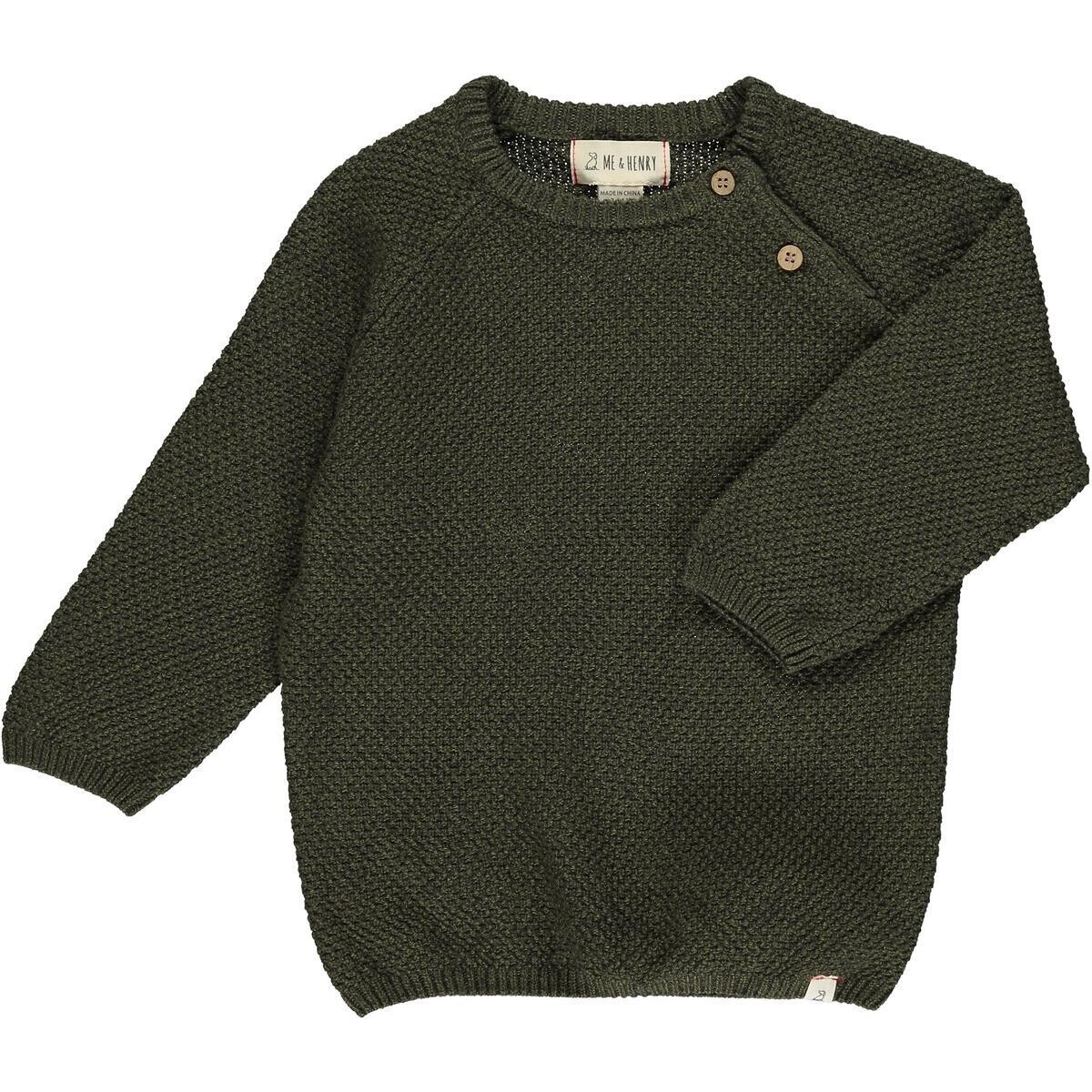 Me & Henry Boys Green Roan Sweater 93a*