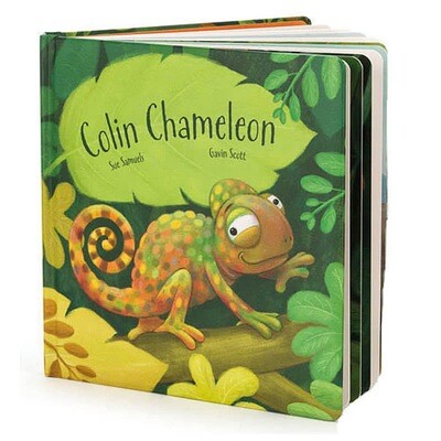 Jellycat Colin Chameleon Book
