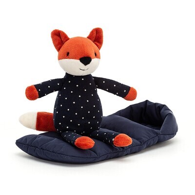 Jellycat Sleeping Bag Snuggler Fox 