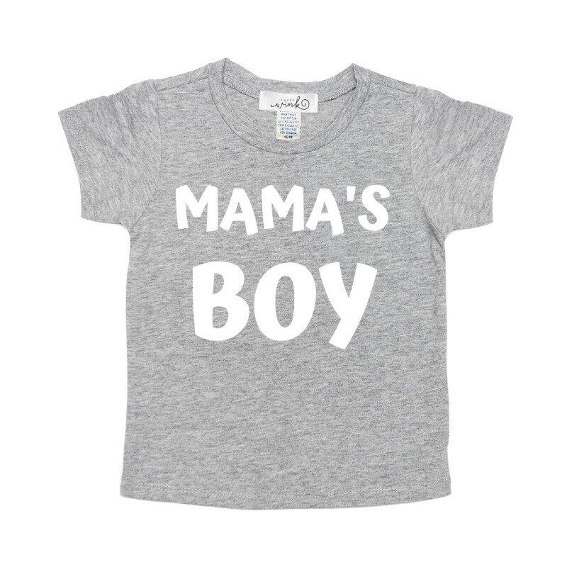 Sweet Wink Mama's Boy S/S Shirt Gray
