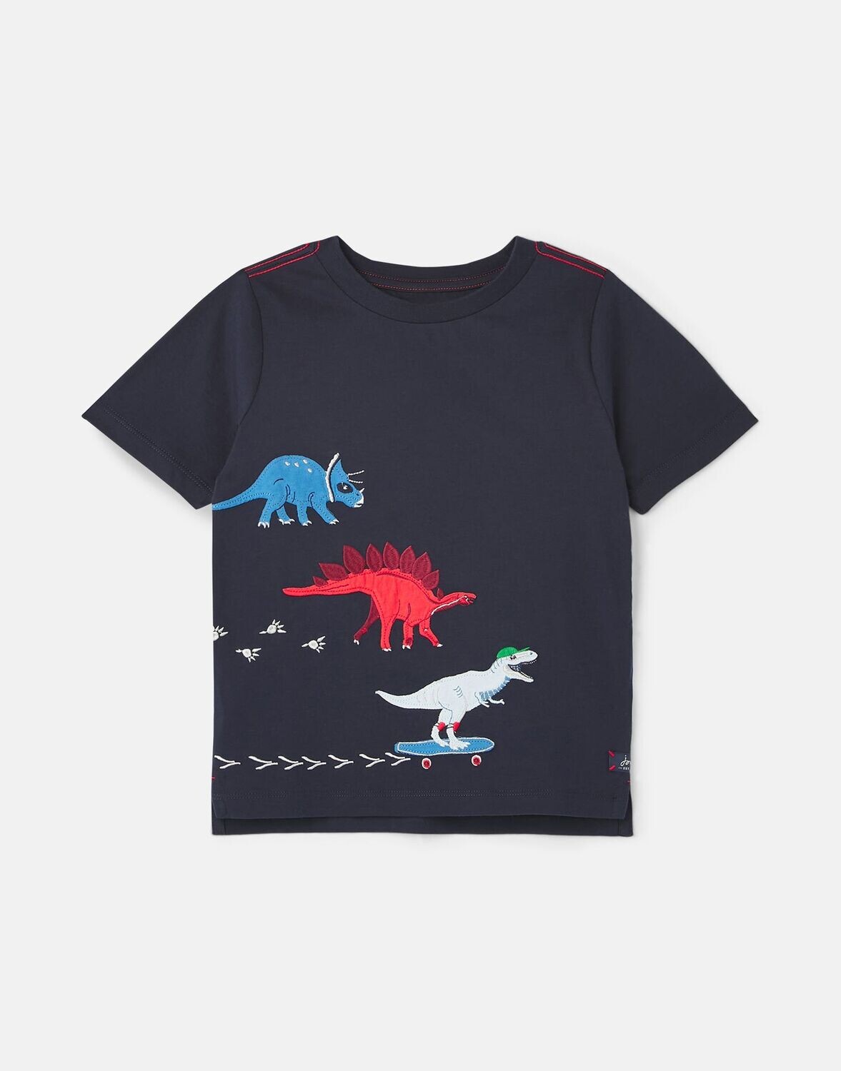 Joules Boys Navy Dino Shirt -217001