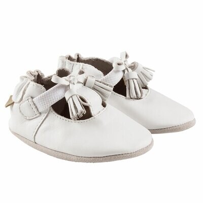 Robeez Baby Girl Meghan Soft Soles White