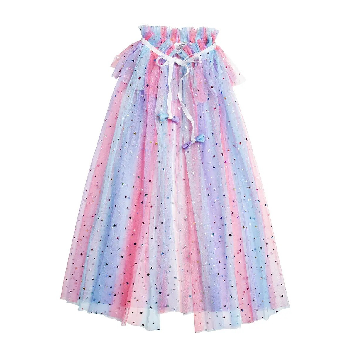 Sweet Wink Cotton Candy Rainbow Cape- Kids Dress Up Cape