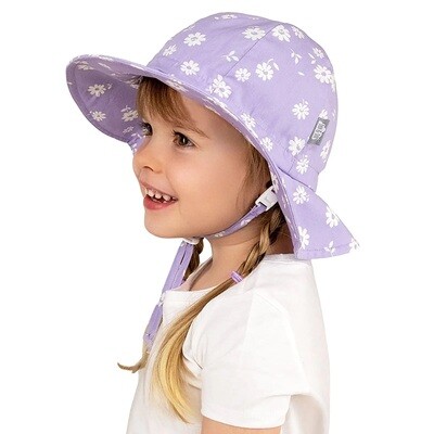 Jan & Jul Cotton Floppy Hat- Purple Daisy