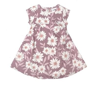 City Mouse Girls Side Gather Daisies Dress 