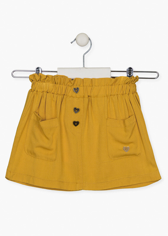 Losan Girls Twill Skirt Mustard 7049