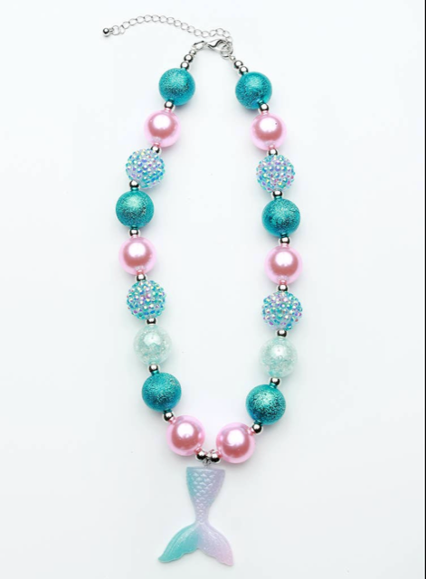 Sparkle Sisters Mermaid Tail Necklace- Ombre