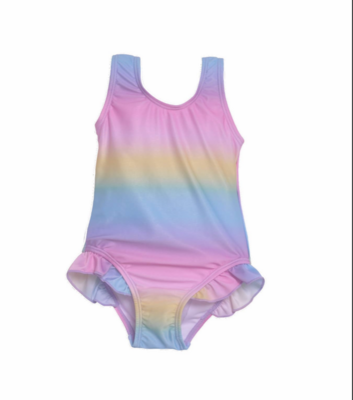 Flap Happy Delaney Hip Swimsuit- Rainbow Ombre