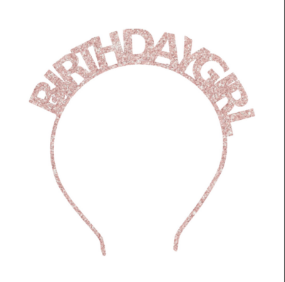 Sweet Wink Birthday Girl Headband Pink