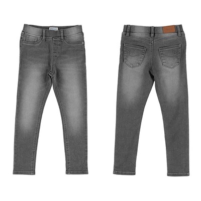 Mayoral Girls Gray Basic Denim Pants 577*