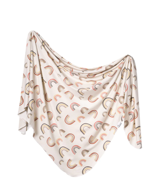 Copper Pearl Knit Swaddle Blanket- Kona