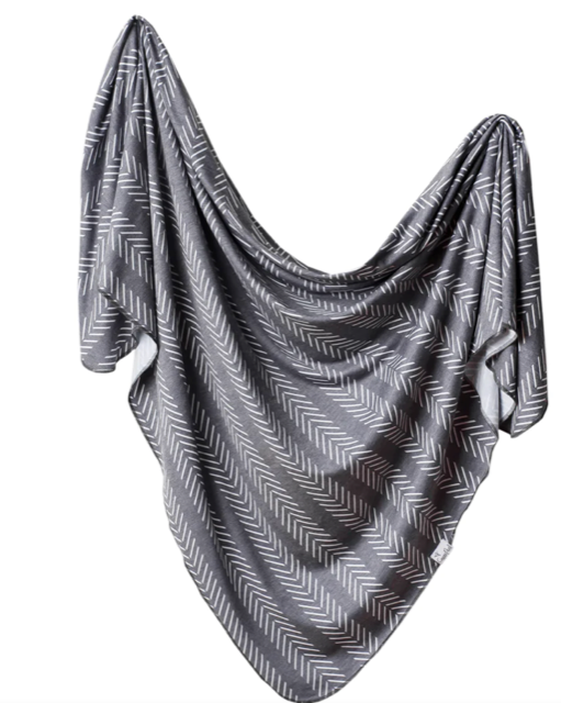 Copper Pearl Knit Swaddle Blanket- Canyon
