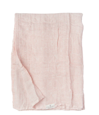 Loulou Lollipop Muslin Swaddle- Sepia Rose 