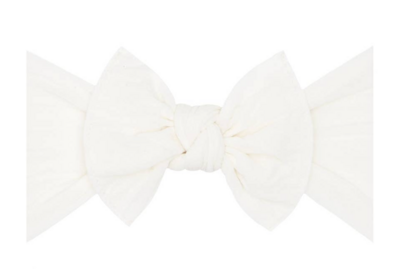 Baby Bling Knot Bow- Ivory*
