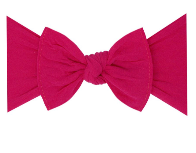 Baby Bling Knot Bow- Fuchsia*
